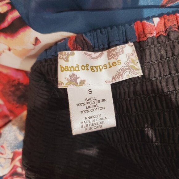 Vintage BAND OF GYPSIES Boho Semi Sheer Romper Shorts - Picture 4 of 9